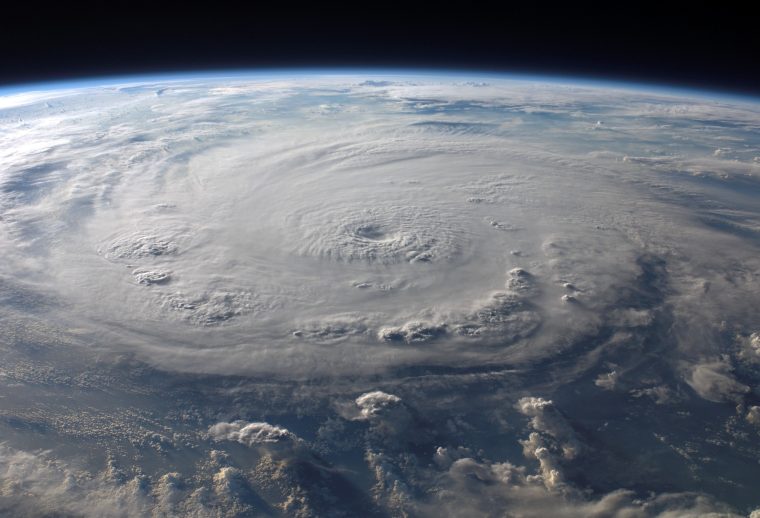 audacity magazine satellite photo of a hurricane